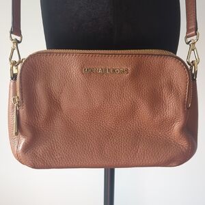 Michael Kors Brown Leather Crossbody Bag